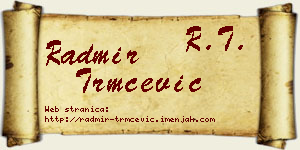 Radmir Trmčević vizit kartica
